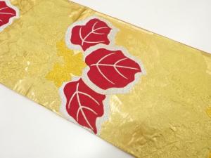 アンティーク　桐模様織り出し袋帯（着用可）